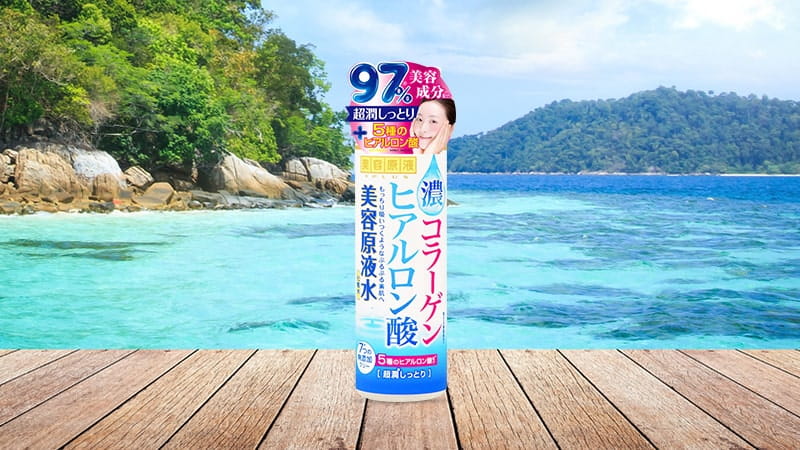 Nước cân bằng dưỡng ẩm collagen và HA nguyên chất Loshi Cosmetex Roland Biyougeneki Moisture CH Lotion 185ml